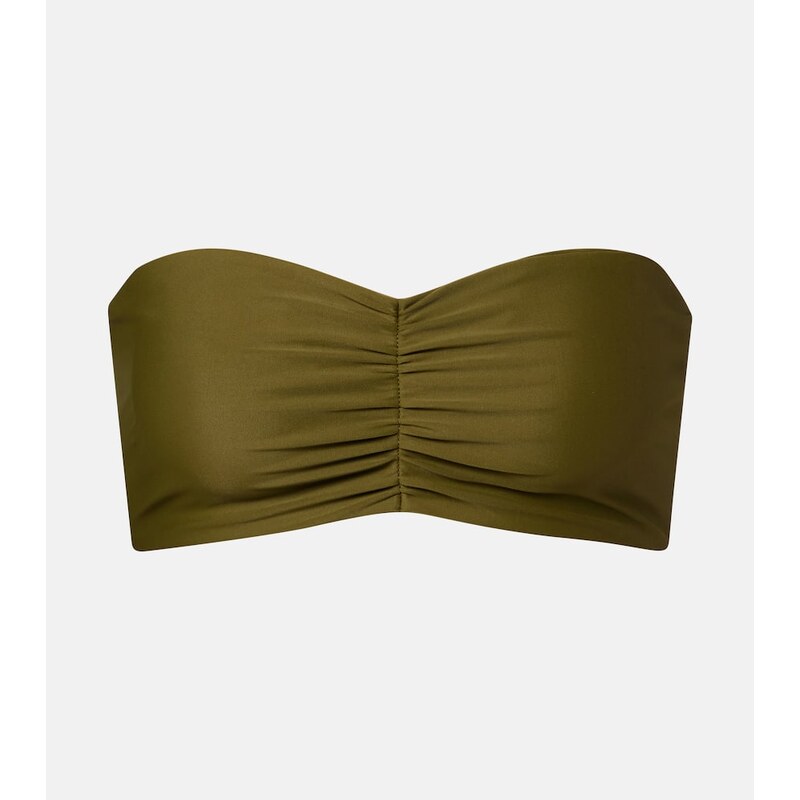 Jade Swim Ava ruched bandeau bikini top