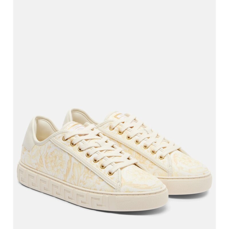 Versace Greca canvas sneakers