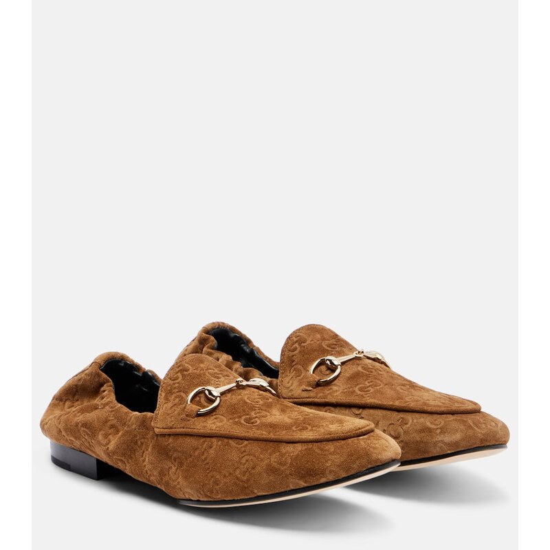 Gucci Jordaan Doria suede loafers