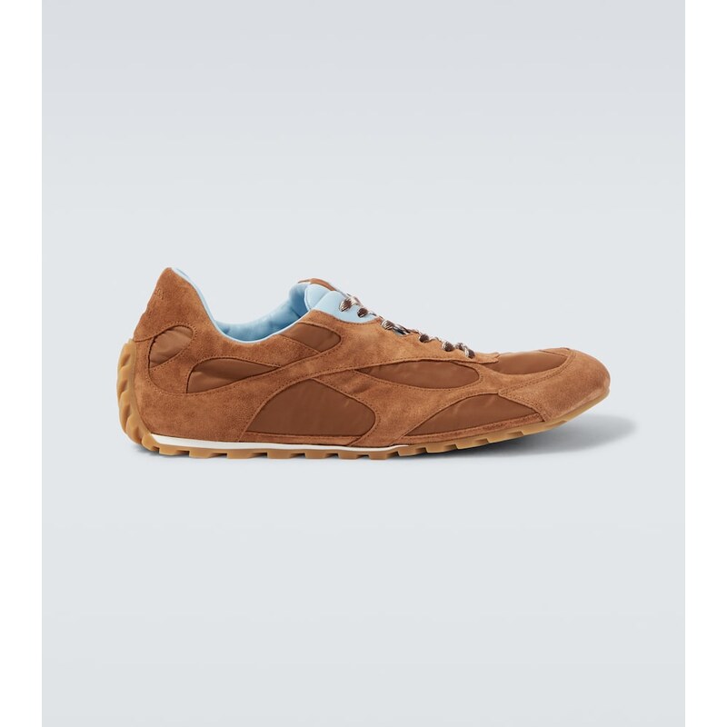 Bottega Veneta Orbit Flash suede-trimmed sneakers
