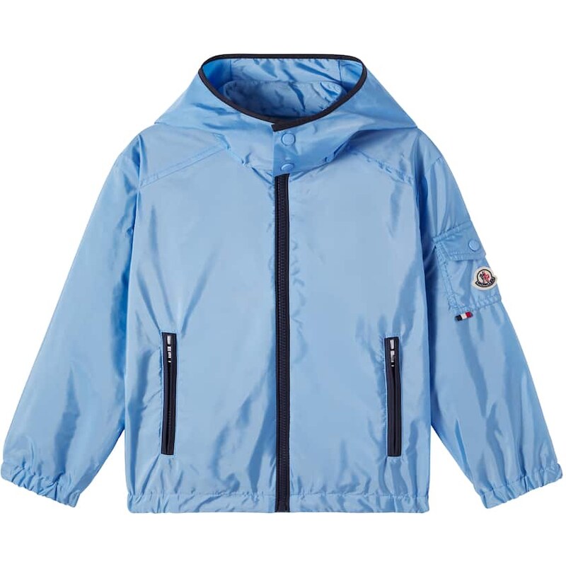 Moncler Enfant Beau deštník v modré a krémové barvě