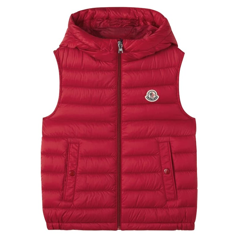 Moncler Enfant Uzzay hooded down vest