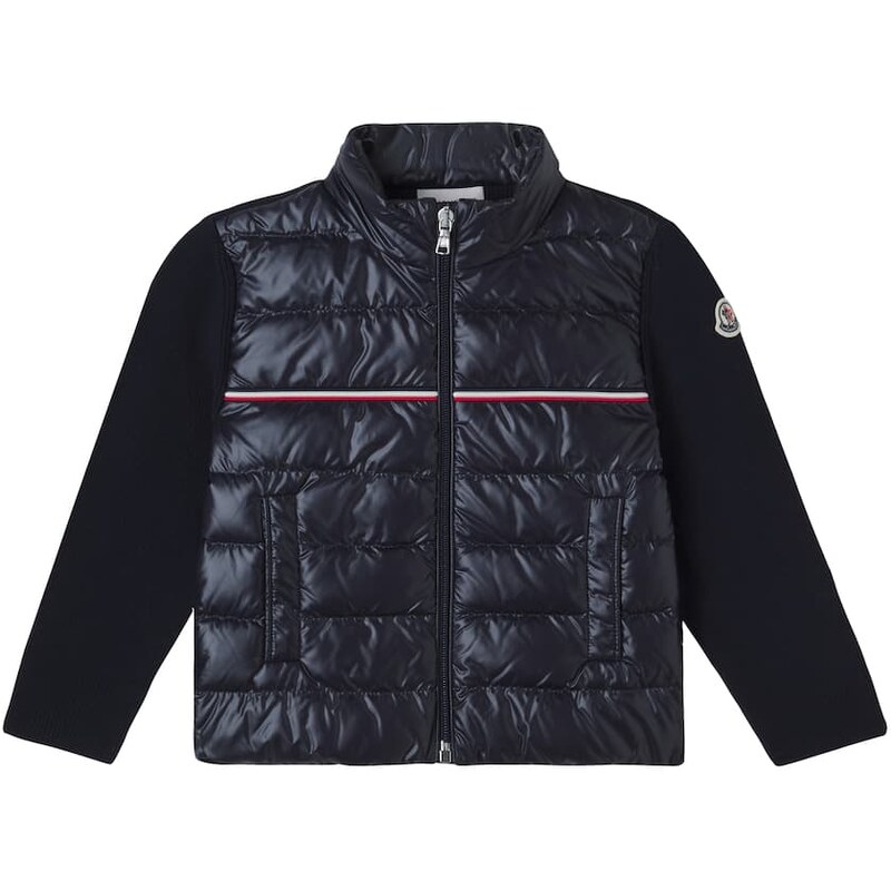 Moncler Enfant Down-paneled cardigan