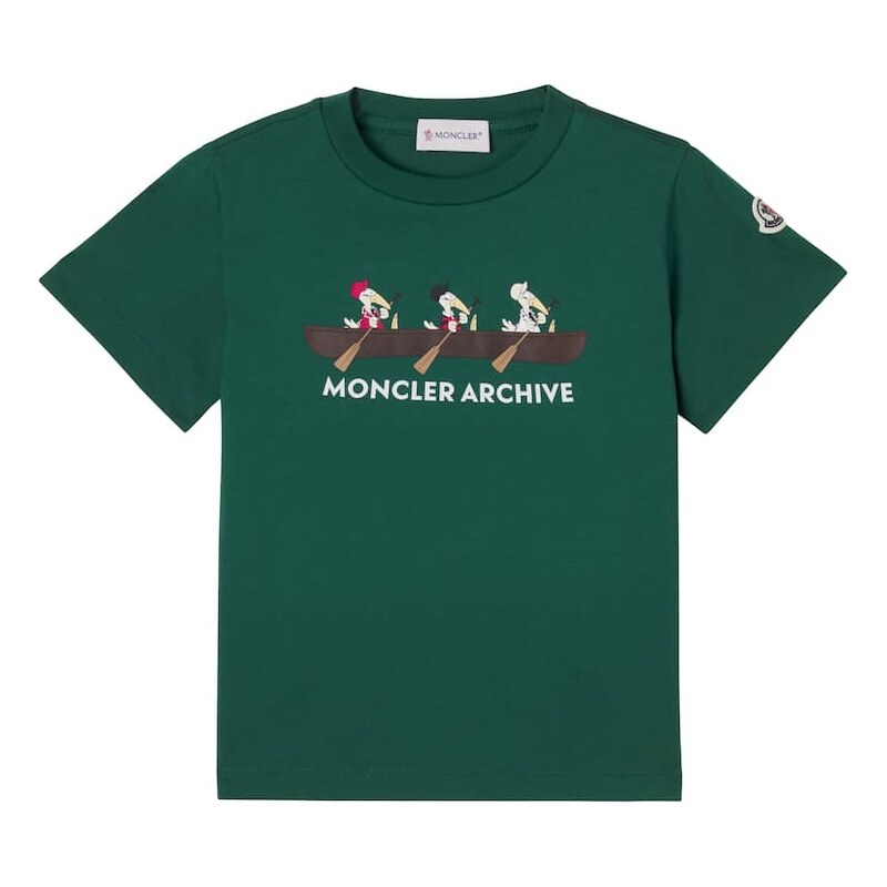 Moncler Enfant Mon Duck cotton jersey T-shirt