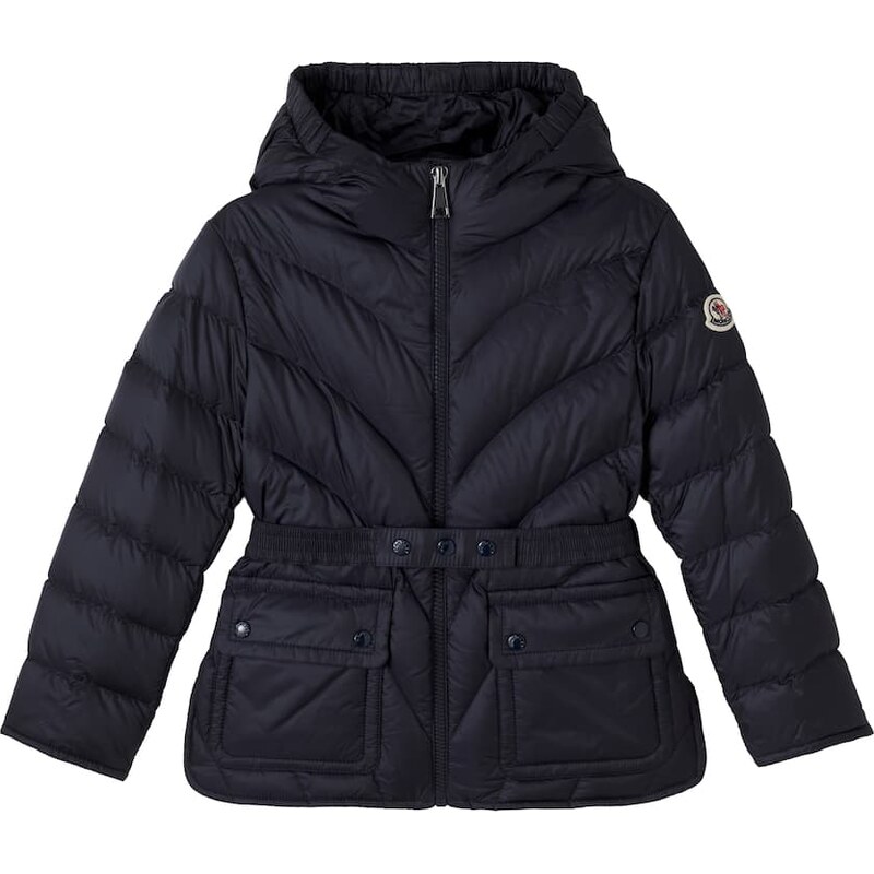 Dívčí pláštěnka Moncler Enfant Ayfer modré barvy