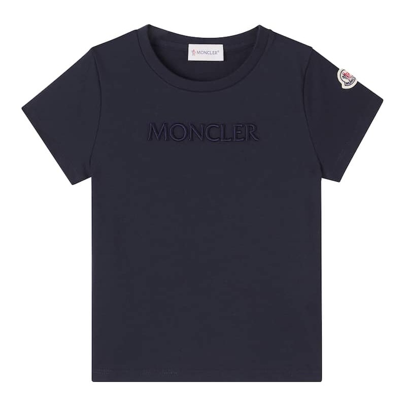 Moncler Enfant Logo cotton jersey T-shirt