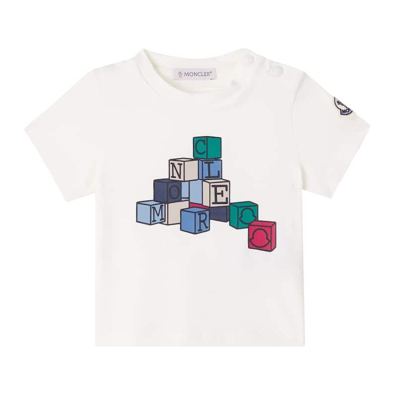 Moncler Enfant Baby printed cotton jersey T-shirt