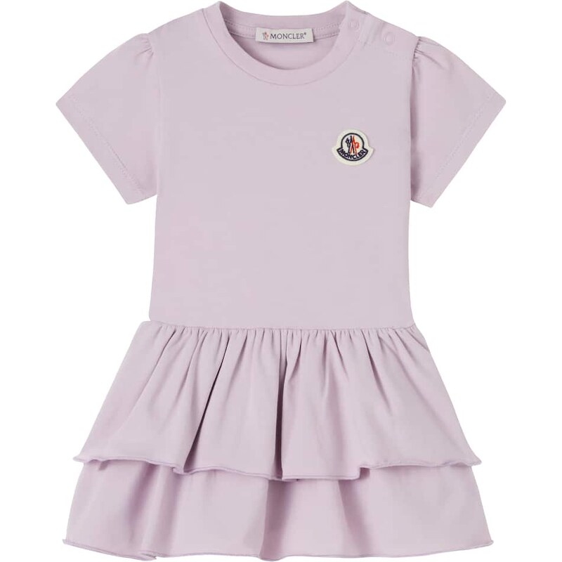 Moncler Enfant Baby logo cotton jersey dress