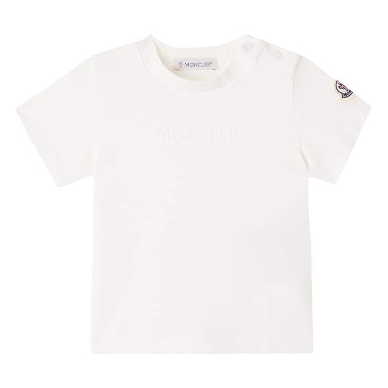 Moncler Enfant Baby logo cotton-blend jersey T-shirt