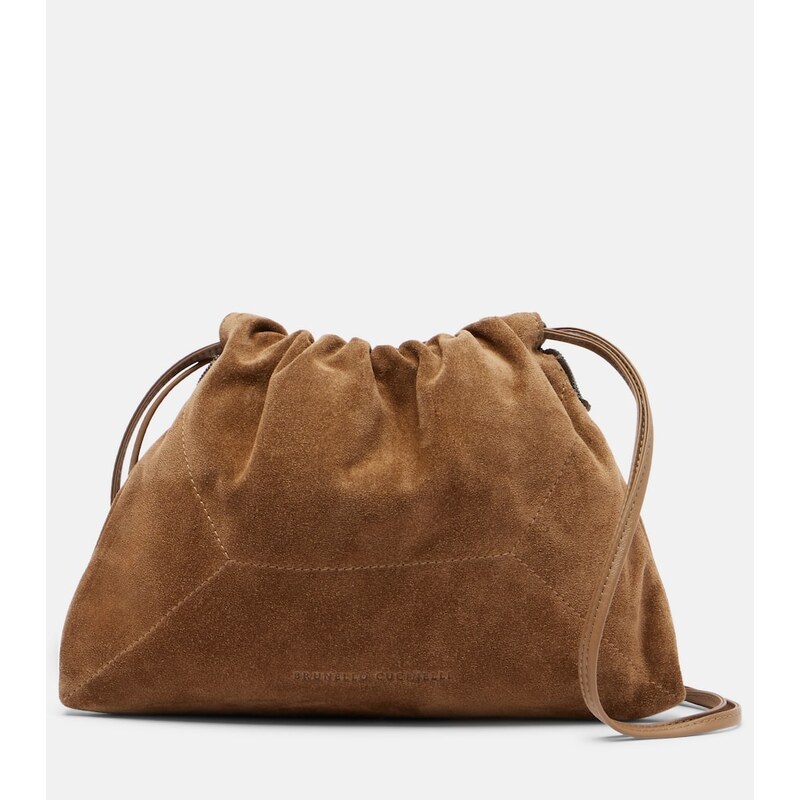 Brunello Cucinelli Suede crossbody bag