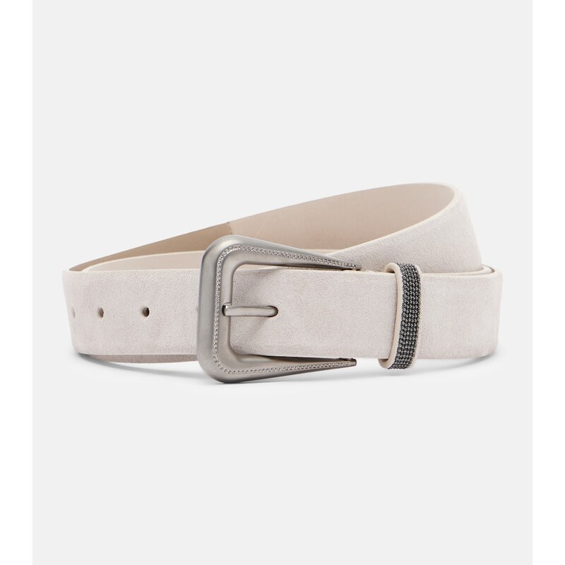 Brunello Cucinelli Monili suede belt