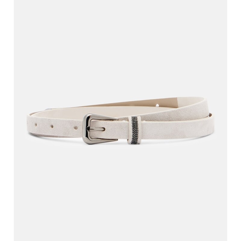 Brunello Cucinelli Monili suede belt