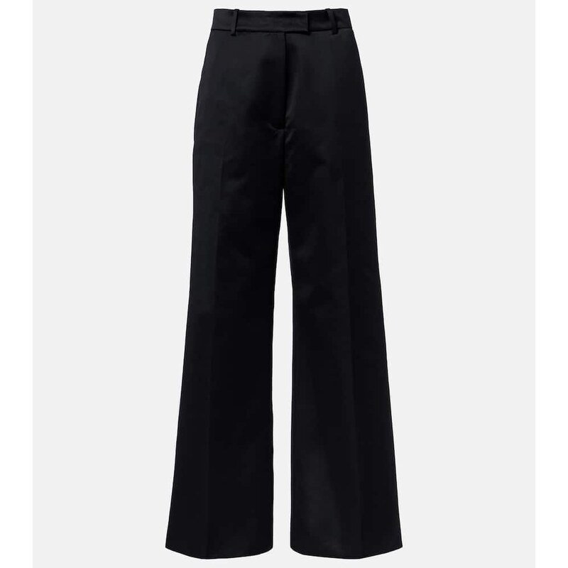 The Frankie Shop Brickell satin wide-leg pants