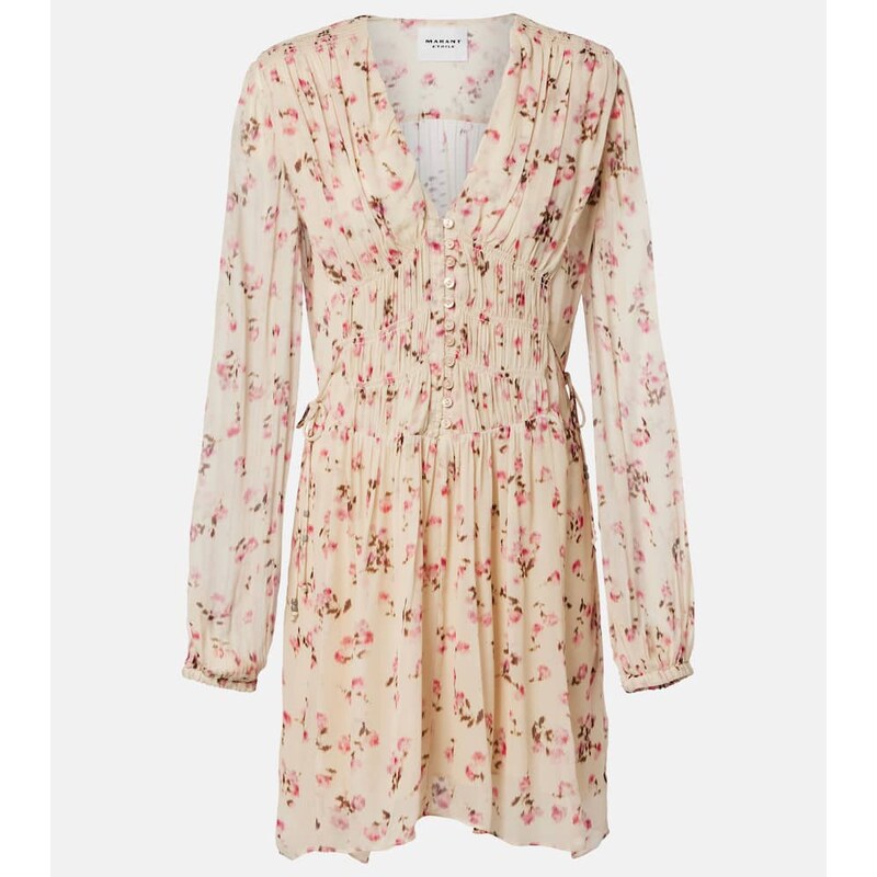 Marant Etoile Loriena floral muslin minidress
