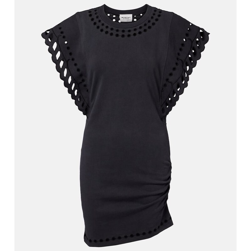 Marant Etoile Orlane embroidered cotton minidress