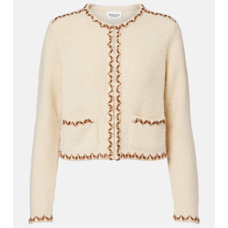 Marant Etoile Rochelle wool-blend tweed cardigan