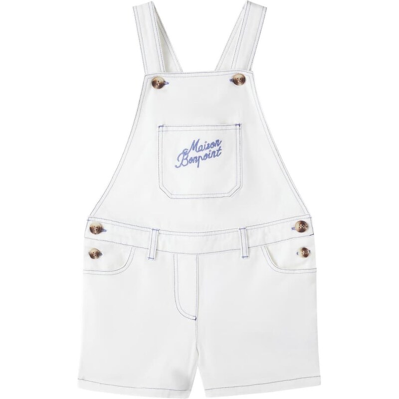 Bonpoint Laga logo cotton overalls