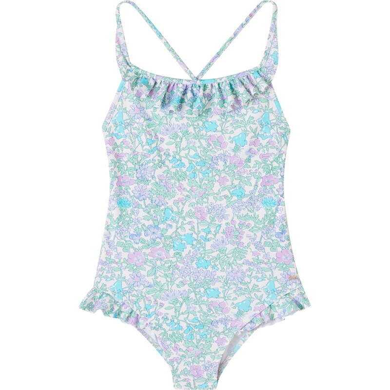 Bonpoint Lacey floral ruffled swimsuit