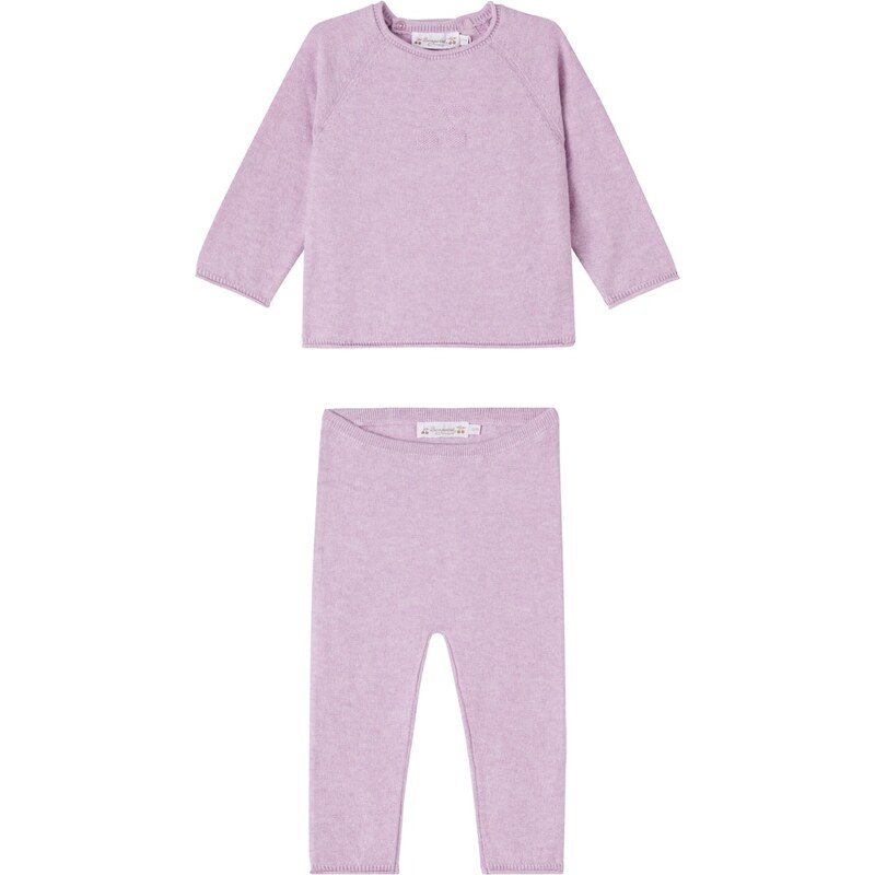 Bonpoint Loana cotton and cashmere sweater and pants set