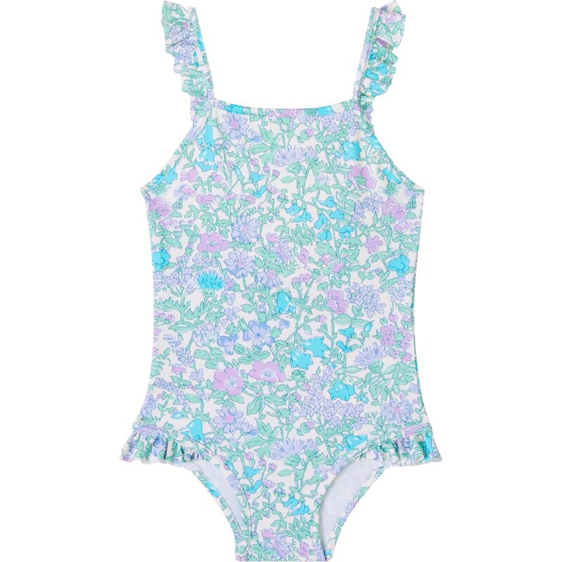 Bonpoint Baby Cecilia floral ruffled Liberty swimsuit
