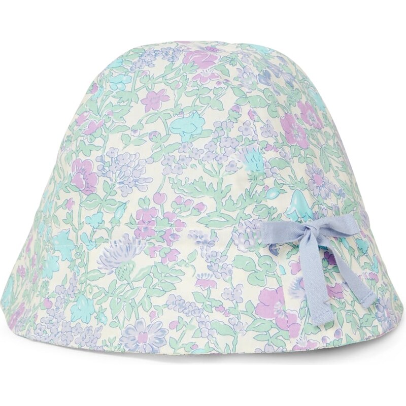 Bonpoint Baby Grigri bow-detail floral cotton hat
