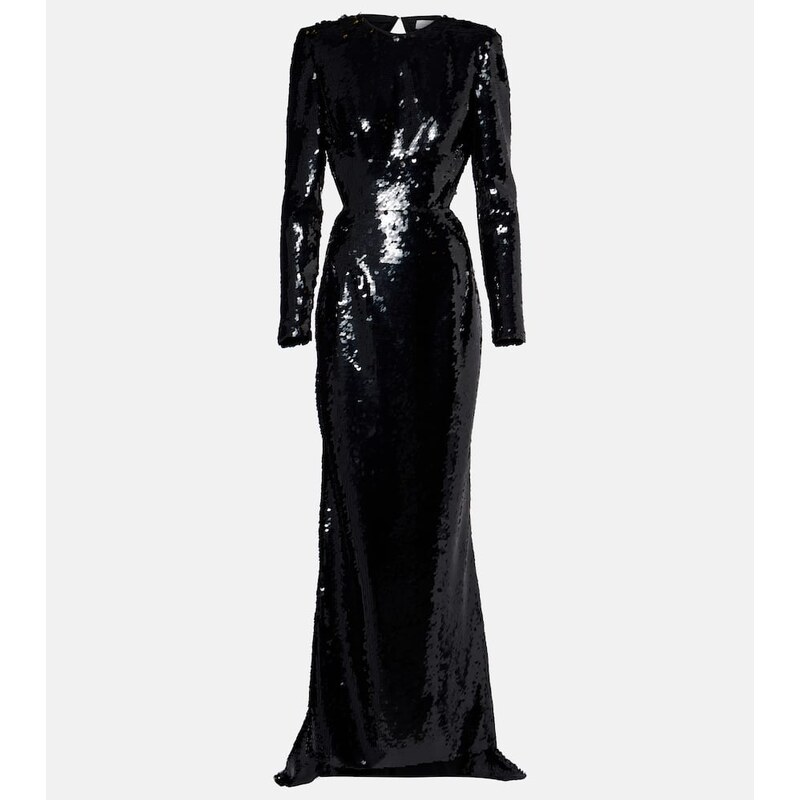 Šaty s čiperným efektem od Stella McCartney v barvě černé