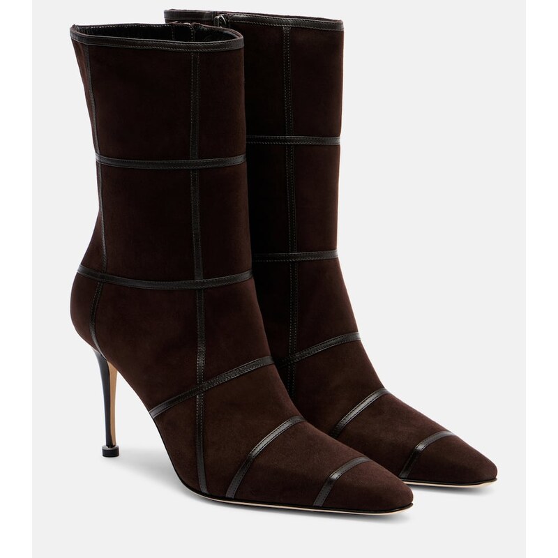 Manolo Blahnik Trulona 90 suede ankle boots