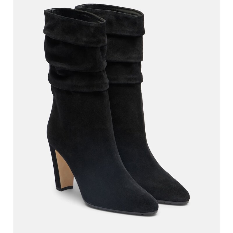Manolo Blahnik Calasso suede mid-calf boots