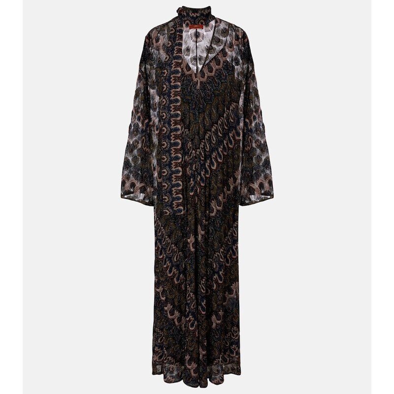 Missoni Chevron lamÃ maxi dress