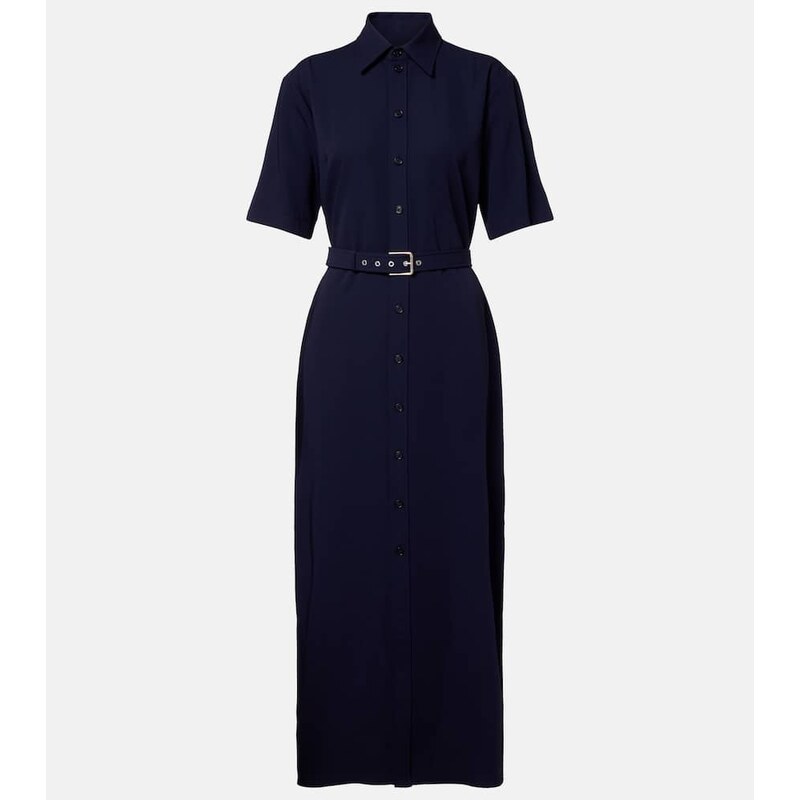 Ralph Lauren Collection Belted wool midi dress