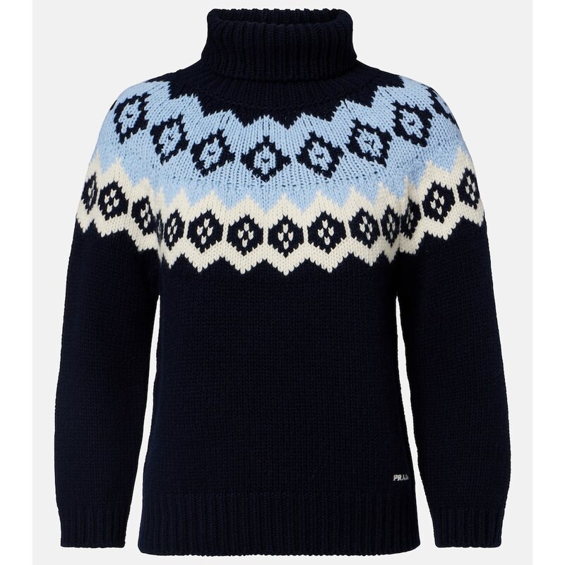 Prada Fair Isle wool and cashmere sweater