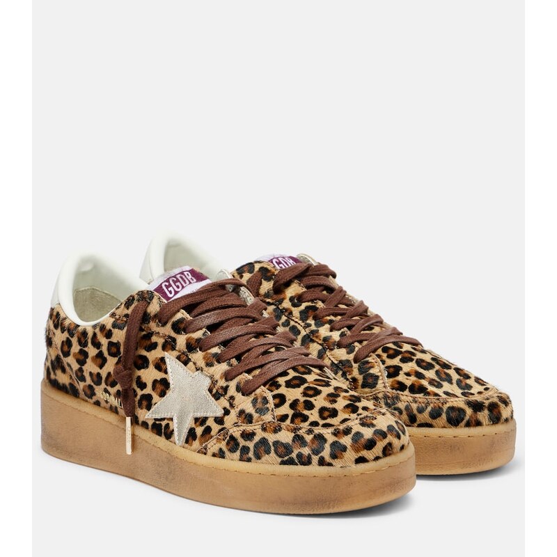 Golden Goose Ball Star printed calf hair sneakers