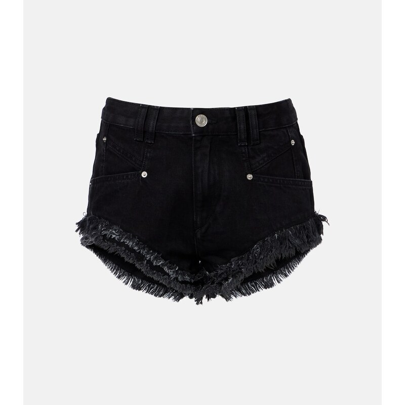 Isabel Marant Eneidala faded denim shorts