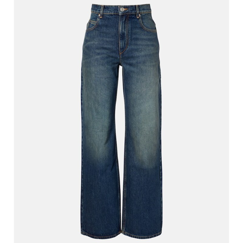 Isabel Marant Dromie mid-rise straight jeans