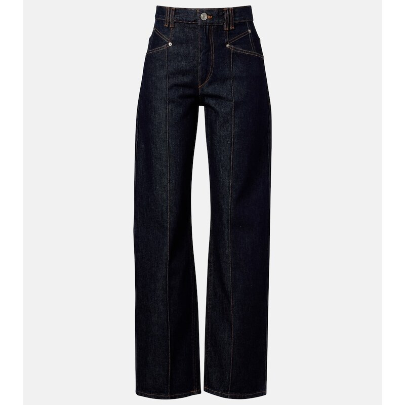 Isabel Marant Drolane high-rise straight jeans