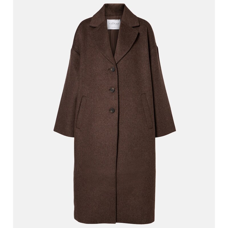 Velvet Lafayette wool-blend coat