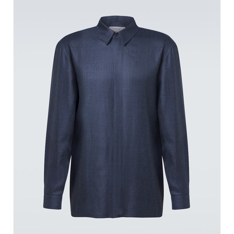 Gabriela Hearst Nicolas wool, silk, and linen shirt