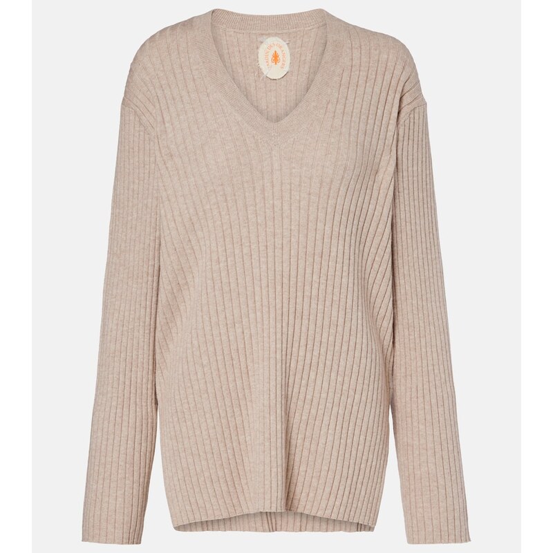 Jardin des Orangers Ribbed-knit cotton and cashmere sweater