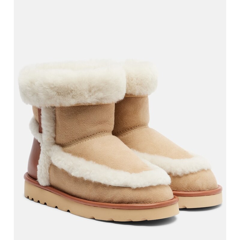 Chloe ChloÃ Dolcie shearling-trimmed ankle boots