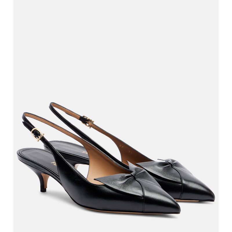 Ferragamo Felli 40 leather slingback pumps