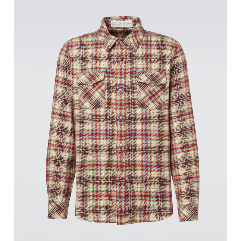 Gods True Cashmere Balance cashmere shirt with emerald