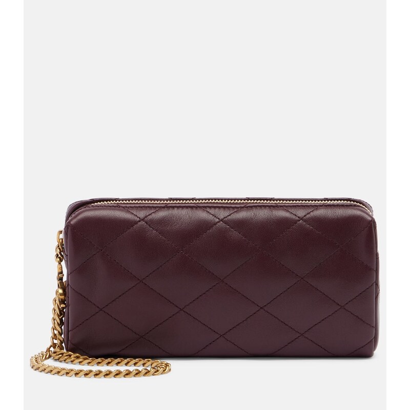 Saint Laurent Cassandre quilted leather clutch