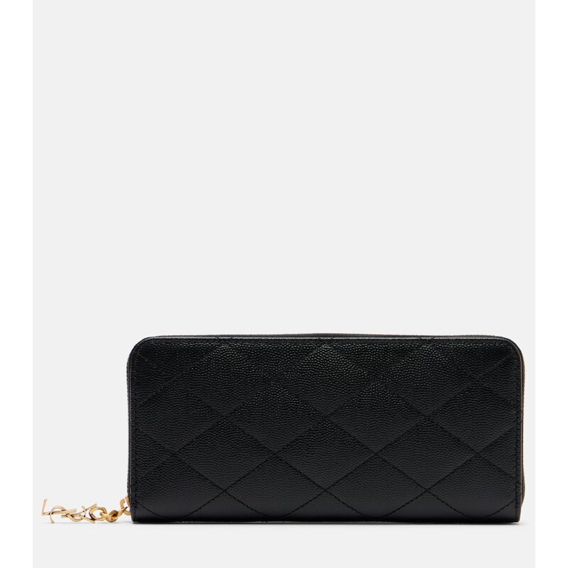 Dámská peněženka Saint Laurent Cassandre z kůže v barvě černá