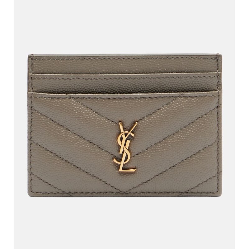 Saint Laurent Cassandre matelassÃ leather card holder