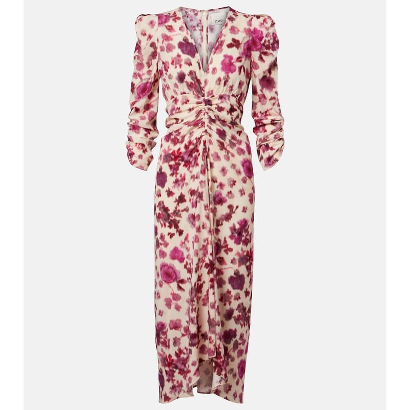 Isabel Marant Albini floral silk-blend midi dress