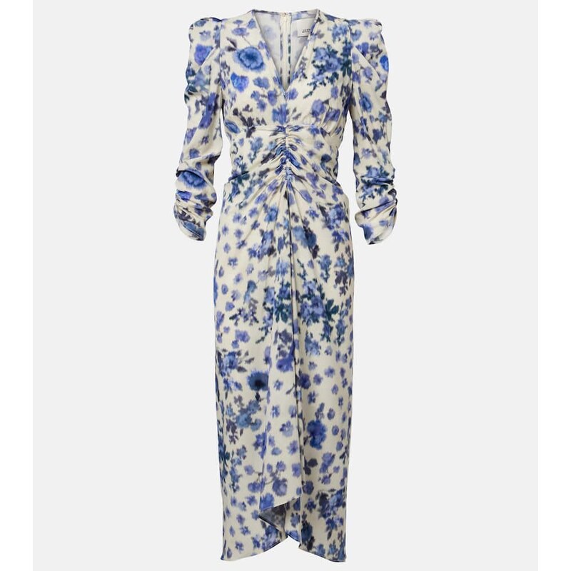 Isabel Marant Albini floral silk-blend midi dress