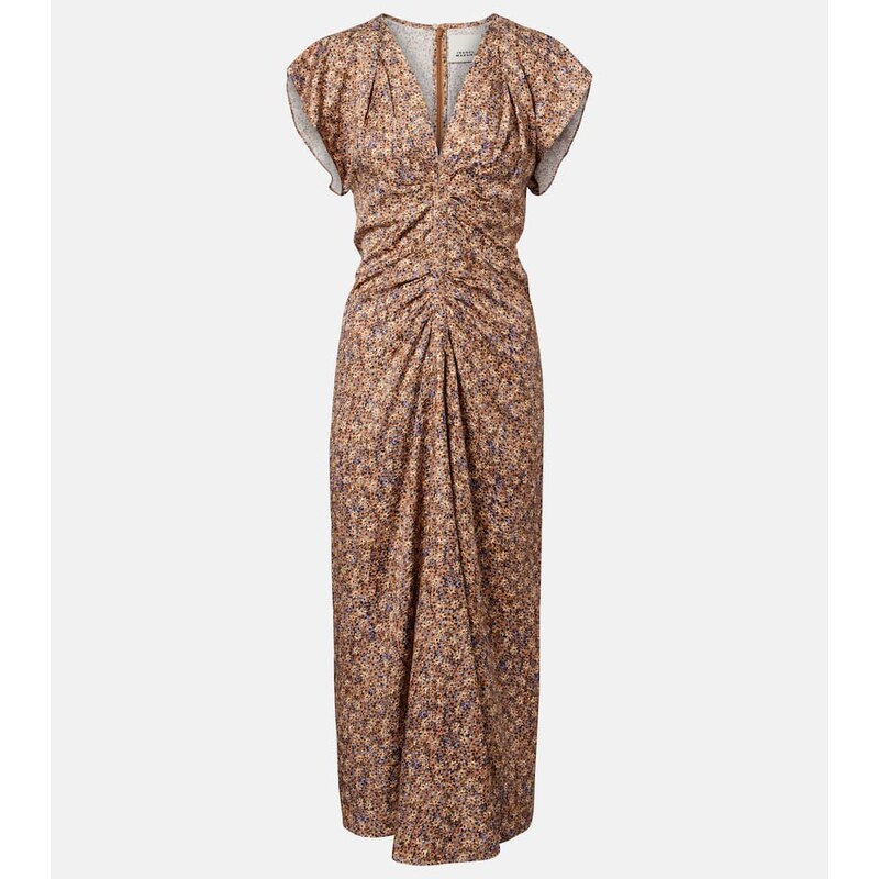 Isabel Marant Lyndsay floral gathered midi dress