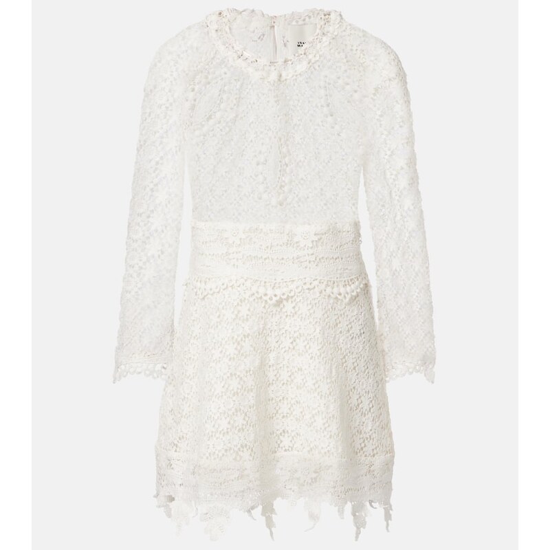 Isabel Marant Hizene cotton guipure lace minidress
