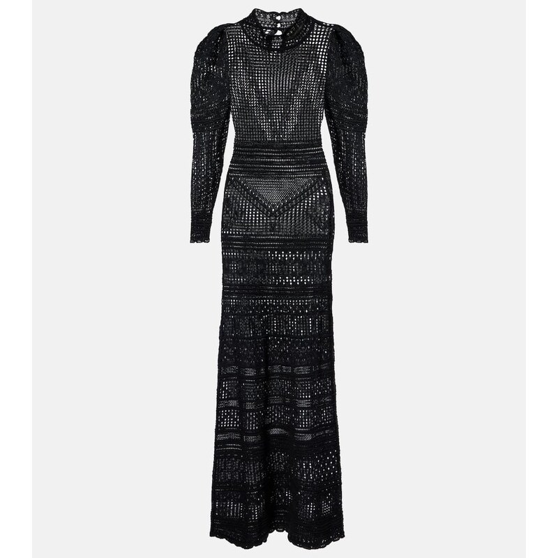 Isabel Marant Dione open-knit maxi dress