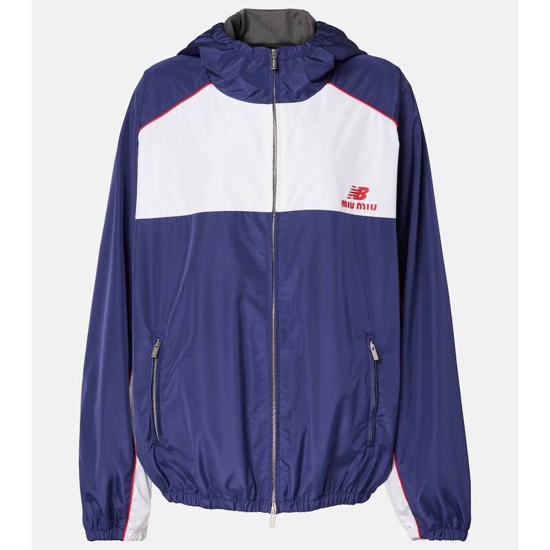 Miu Miu x New Balance poplin track jacket